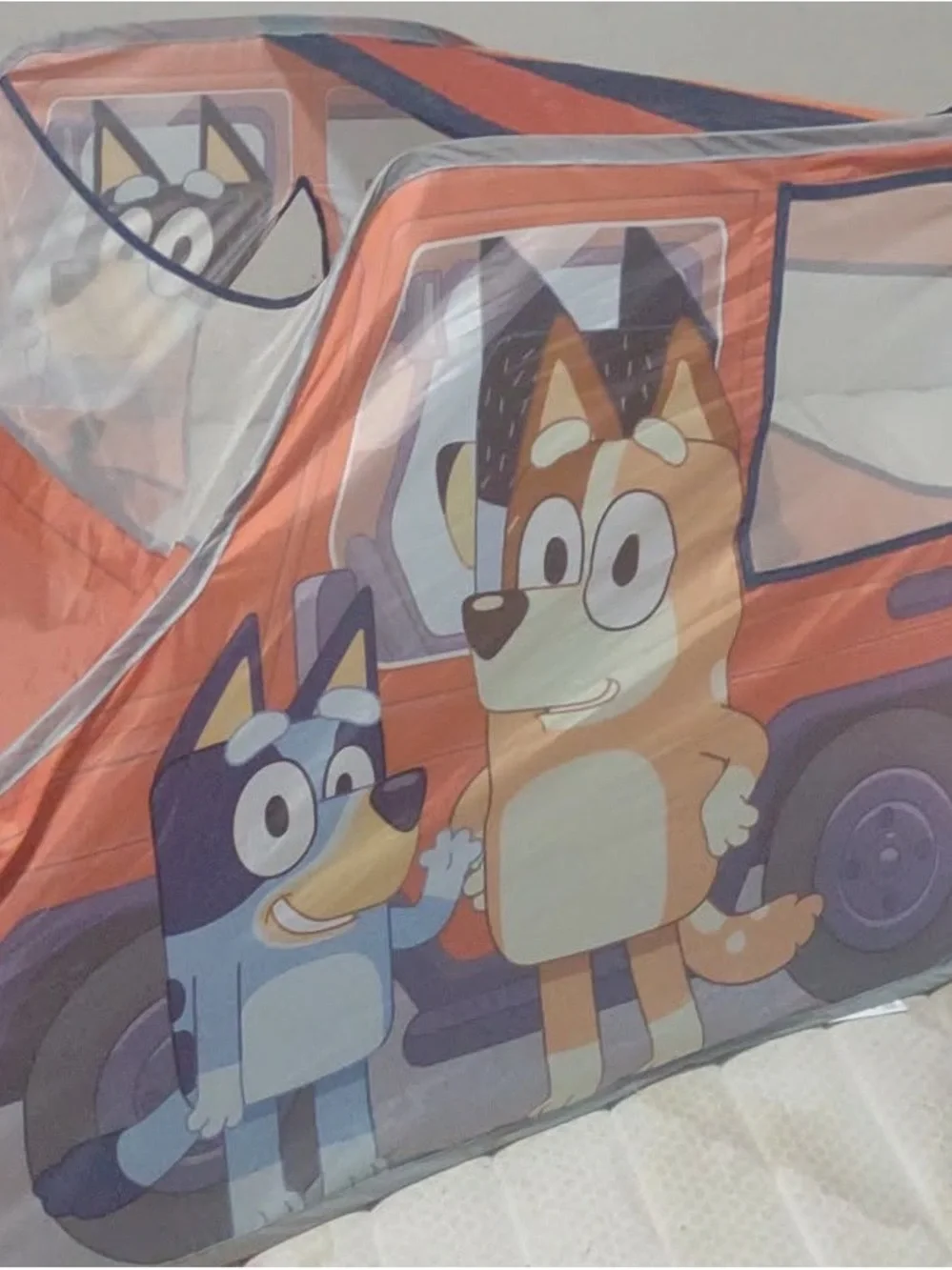 Kids Bluey-Themed Orange and Blue Dog Play Tent